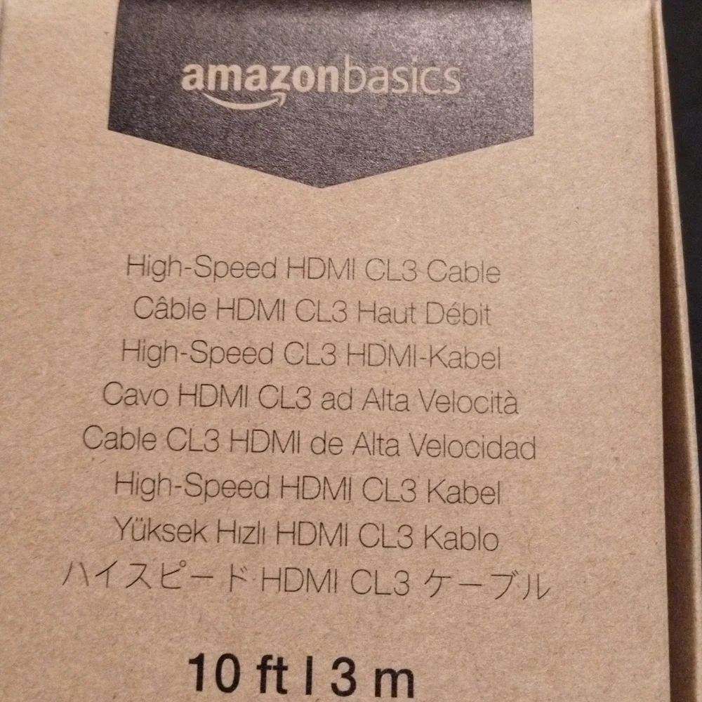 AmazonBasics High-Speed HDMI CL3 Cable